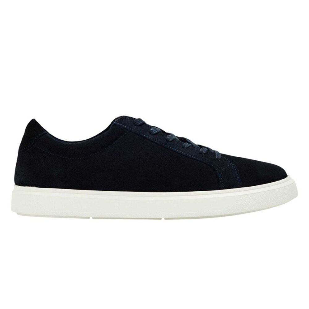 Dune London Mens Tais Suede Sneakers / Navy